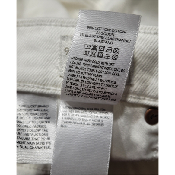 Lucky Brand Women's White Denim Shorts Size 0 - Picture 7 of 7